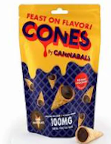 Cannabals | edibles | 10 Belgian Cones ~ milk chocolate | 10Mg \ PC |