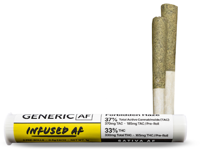 Generic AF - Forbidden Haze - 2PK Infused Preroll