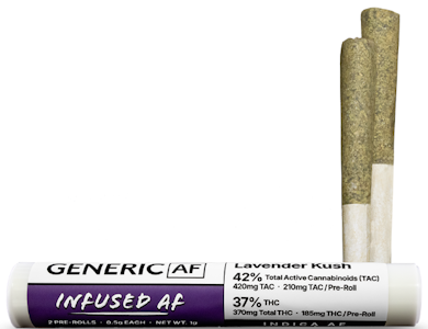 Generic AF - Lavender Kush - 2PK Infused Prerolls