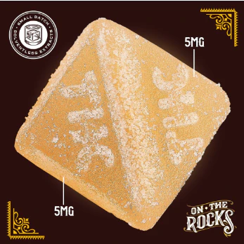 On The Rocks - On The Rocks Live Rosin Peach Mango Gummies 100mg 10pk (H) 26758 Main Image