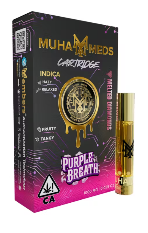 Purple Breath - Melted Diamonds - Vape Cart - 1g