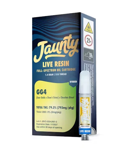 Jaunty - GG4 LIVE RESIN VAPE CART - JAUNTY - 1g Main Image