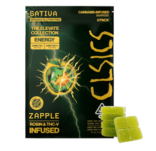 CLSICS - Zapple (Live Rosin) Gummies - (THC/THCv) - 100mg (S) - CLSICS