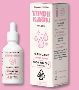 YUMMI KARMA - YUMMI KARMA - Tincture - Plain Jane - Simply Sweet - CBD - 30ML
