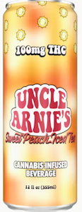 UNCLE ARNIE'S - [Uncle Arnie's] THC Beverage - 100mg - Sweet Peach Iced Tea (H)