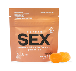 Lavinia - Lavinia Edibles Before SEX Peach-Mango Gummy 10mg/pc 20mg