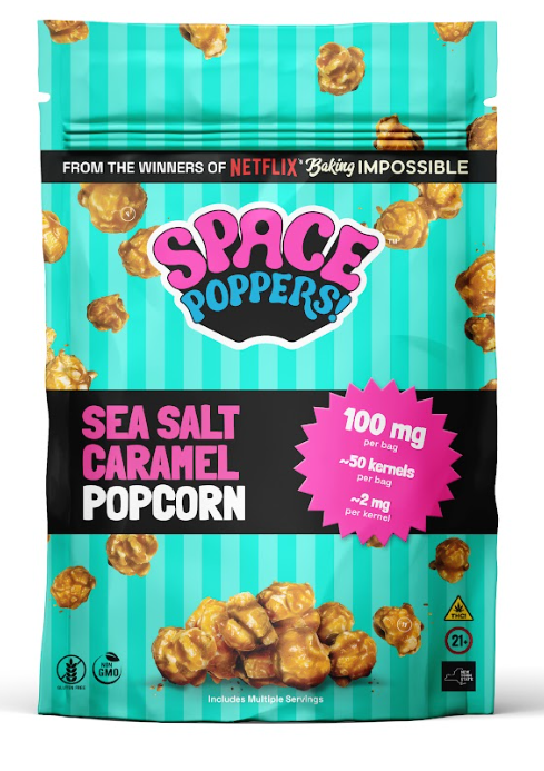 Sea Salt Caramel Popcorn - 100mg Edible