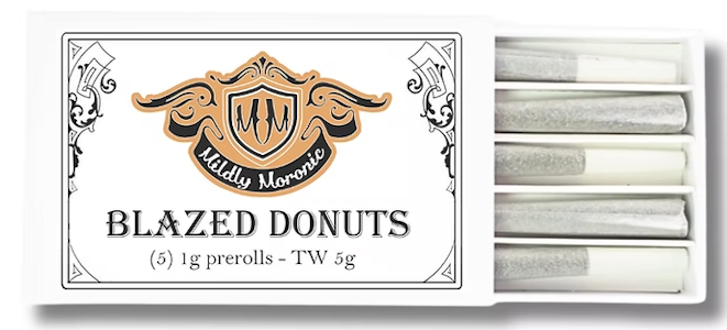 Mildy Moronic - Blazed Donuts - 1G 5PK Prerolls