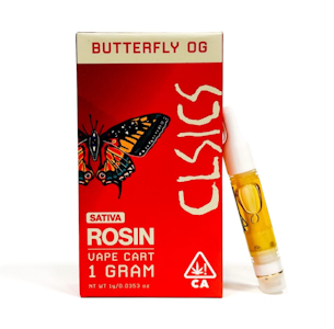 CLSICS - CLSICS Live Rosin Cart 1g Butterfly OG