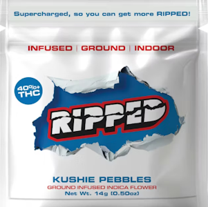 Ripped - Ripped - Kushie Pebbles - 14g Infused Ground Flower