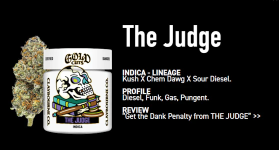 Claybourne Co. - The Judge | 3.5g | Gold Cuts | Claybourne