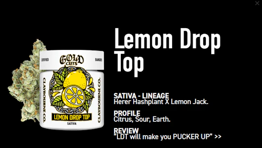 Claybourne Co. - Lemon Drop Top | 3.5g | Gold Cuts | Claybourne