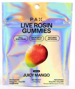 PAX | Edibles | Juicy Mango | Rosin | 10pk | 100mg