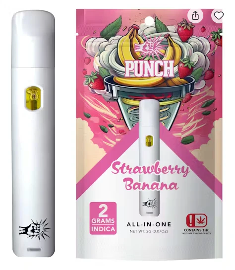 Punch Edibles & Extracts - Punch - Strawberry Banana - RTU - 2G Main Image