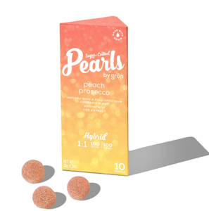 Grön Edibles - PEACH PROSECCO GUMMIES - PEARLS - 100mg