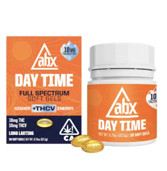 ABX / absoluteXtracts - ABX Day Time | Soft Gels 10mg THC and THCV 10ct Main Image
