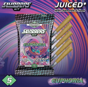 Sluggers - Euphoria Juiced 5 Pack - Hash/Diamonds/Kief - 3.5G