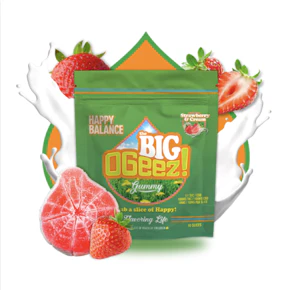 OGeez! | BIG Happy Balance | Strawberry & Cream 1:1 THC/CBD | 100mg