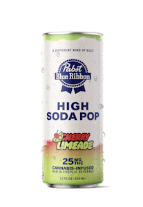 PABST BLUE RIBBON - PBR Infused High Soda Pop - Cherry Limeade - 25mg - Single Can