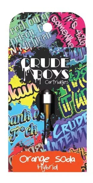 Crude Boys Concentrates - Crude Boys 1g Cartridge - Orange Soda (Hybrid) Main Image