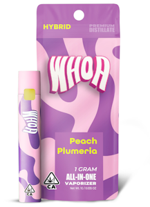 Whoa - WHOA Vape AIO 1.0g Hybrid Peach Plumeria