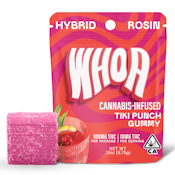 WHOA Edibles Rosin Gummy 100mg Hybrid Tiki Punch