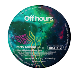 OFF HOURS - Party Animal - Passion Pop 100MG Rope Gummy