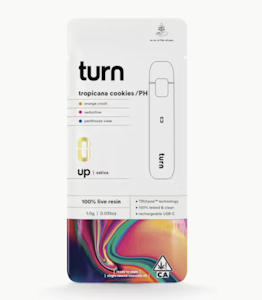 TURN - TURN Disposable 1g -Live Resin- Tropicana Cookies // PH 87%