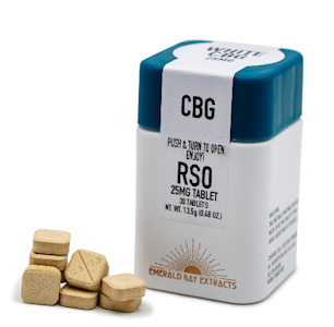 EMERALD BAY EXTRACTS - White CBG [CBG] Tablets 2mg each Emerald Bay