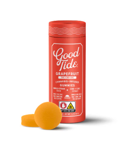 Good Tide - Good Tide - Live Rosin - Grapefruit - 1:1:1 THC:CBD:CBC - 100mg - Edible Main Image