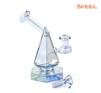 SirEEL - SirEEL | 6" Iridized PyroPrism Bong with Flower Bowl, Assorted Colors May Vary