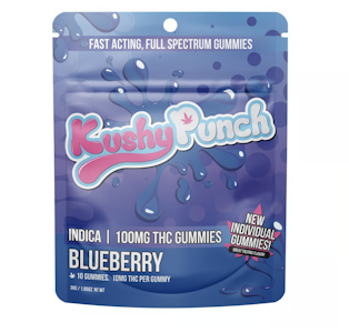KUSHY PUNCH - Kushy 10PK Punch Gummies Blueberry