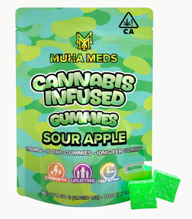 Sour Apple - Gummies - 10pk - 100mk