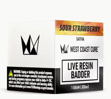 West Coast Cure - [West Coast Cure] Live Resin Badder - 1g - Sour Strawberry (S) Main Image