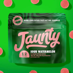 Jaunty | Edible | Gummy - Sour Watermelon 2pk | 20mg