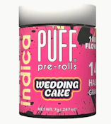 PUFF Pre Roll 0.5g 14 ct. Indica Wedding Cake