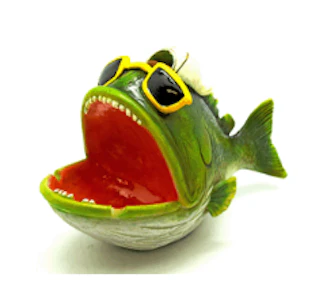 Glass - Cool Big Fish Ashtray
