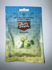 JEFF'S SESSIONS - Sour Apple | 100mg | Gummies | Jeff's Sessions