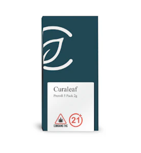 CURALEAF - Grassroots Preroll 5 Pack 2g White Hot Guava (H) 01499