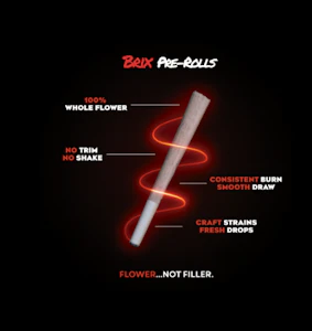 BRIX - Brix Cannabis Gush Mintz 1g Pre Roll (I) 00458