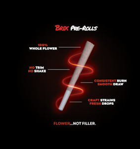 BRIX - Brix Cannabis Jungle Cake 1g Pre Roll (H) 00462