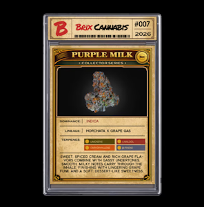 BRIX - Brix Cannabis Purple Milk Whole Flower 3.5g (I) 00467