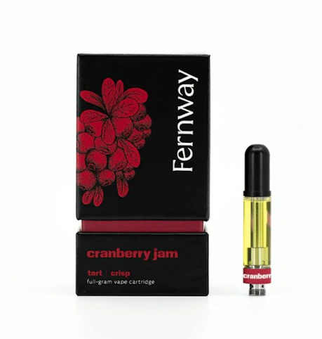 Fernway - Cranberry Jam -Hybrid- 81.75% THC | 510 Vape Cartridge, 1g | Fernway   -yyy6 front