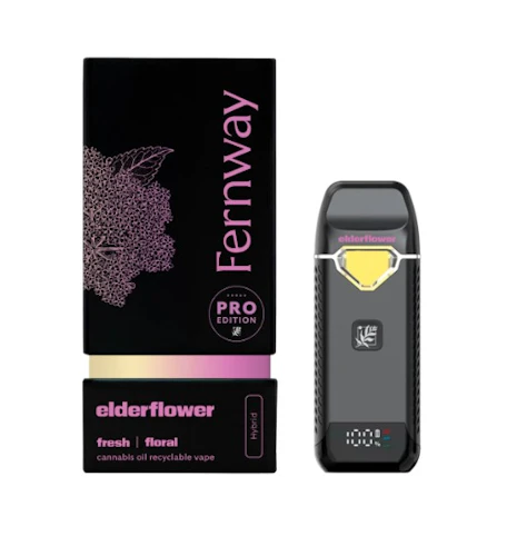 Fernway - Elderflower -Hybrid- 81.67% THC | 2g Traveler Recyclable Vape (Pro Edition) | Fernway   -uuu9 