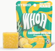 WHOA 100mg Pineapple Gummy Single Bite