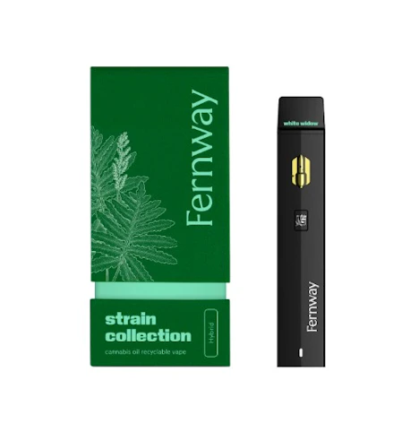 Fernway - White Widow -Hybrid- 79.70% THC | Traveler AIO Vape, 1g | Fernway -ttt11 front