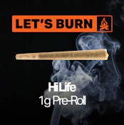 Let's Burn Hi Life 1g Pre-roll 0031