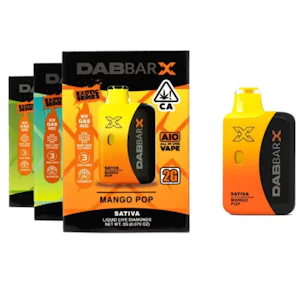 Dab Bar X - Mango Pop - 2g Liquid Live Diamonds (DabbarX)