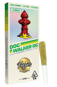 FUZZIES - [Fuzzies] Diamond Infused Preroll 5 Pack - 2.5g - Dogwalker (H)