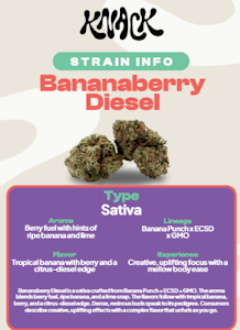 Knack - Bananaberry Diesel - 28G Flower
